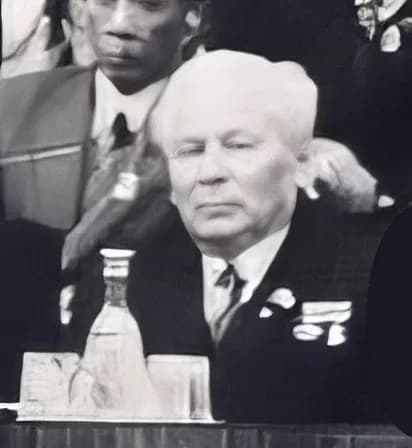Konstantin Chernenko - Konstantin Chernenko as seen during Nicolae Ceauşescu's visit to Moscow 60 years after the formation of the USSR