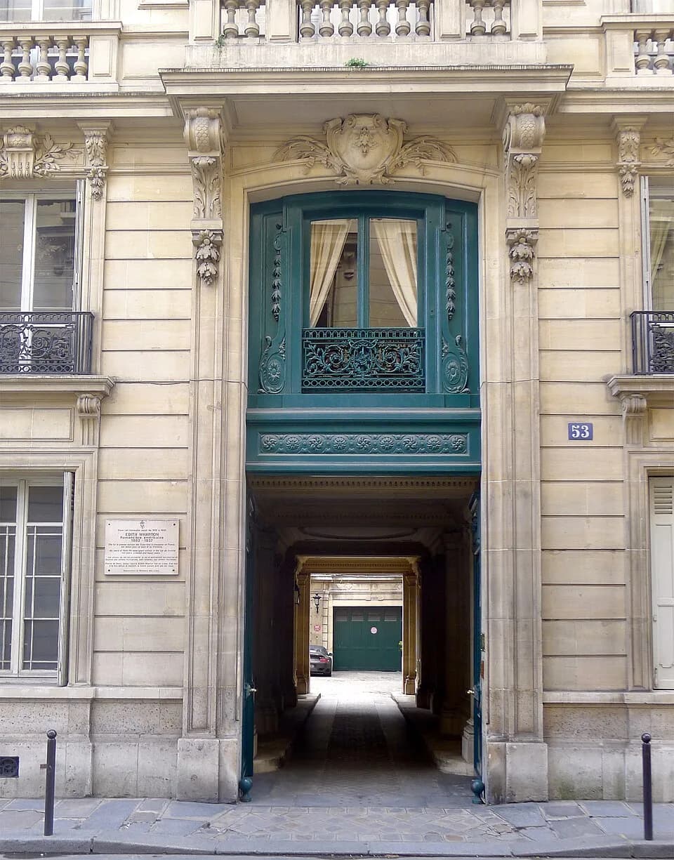 Edith Wharton - Rue de Varenne (n°53) - Paris VII