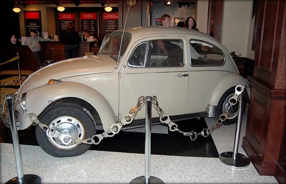 Ted Bundy - Ted Bundy's 1968 Volkswagen Beetle. Bundy owned this car from 1969 to 1975. This was the car he used for most of his murders. He sold the car in the fall of 1975 after he became a murder s
