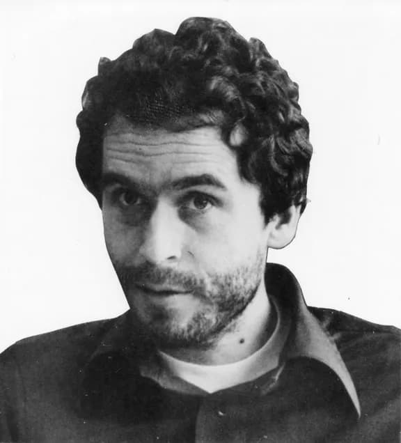 Ted Bundy - Ted Bundy's FBI photo when he was placed on the Ten Most Wanted Fugitives list, 1978.
