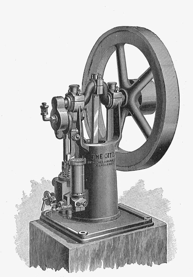 Nicolaus Otto - Otto vertical gas engine (New Catechism of the Steam Engine, 1904).jpg