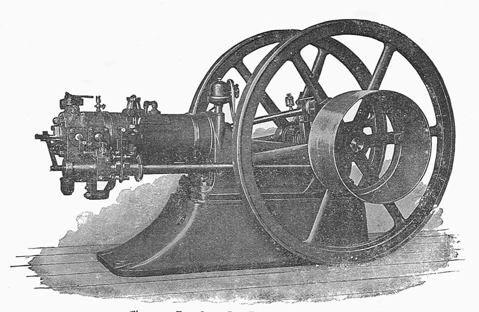 Nicolaus Otto - Otto horizontal gas engine (New Catechism of the Steam Engine, 1904).jpg