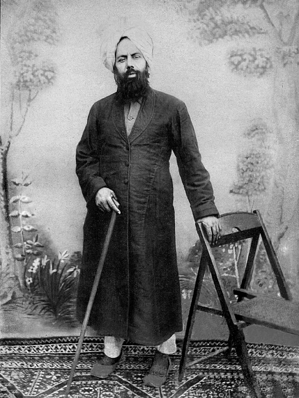 Mirza Ghulam Ahmad - Mirza Ghulam Ahmad of Qadian, photograph taken in C.1898