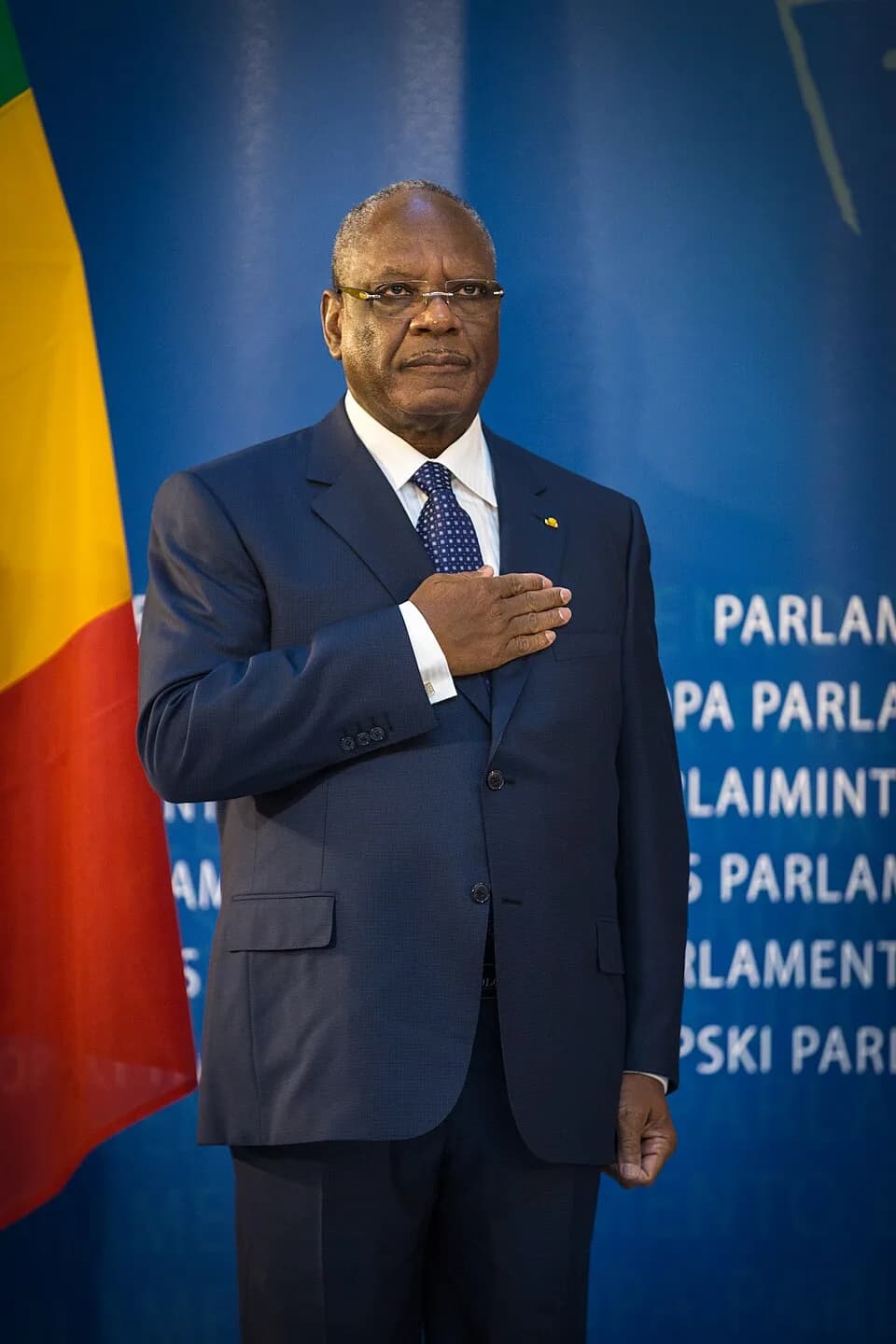 Ibrahim Boubacar Keïta - Le président de la république malienne, Ibrahim Boubacar Keïta au Parlement européen de Strasbourg le 10 décembre 2013.