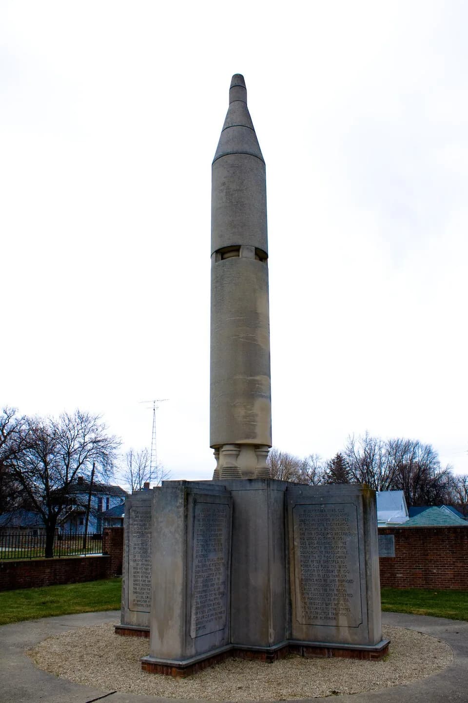 Gus Grissom - Photo of the Gus Grissom Memorial in Mitchell, Indiana at the corner of S. 6th St. and W. Vine St.