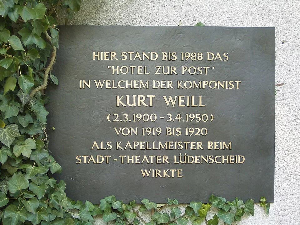 Kurt Weill - Lüdenscheid