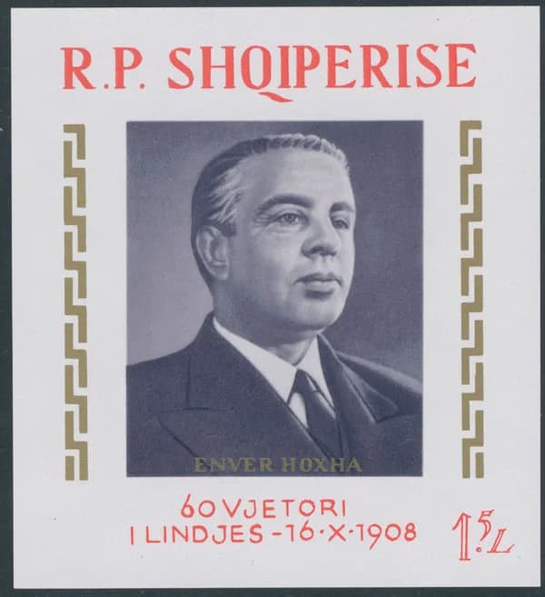 Enver Hoxha - 1968, 60th Birthday of Enver Hoxha,