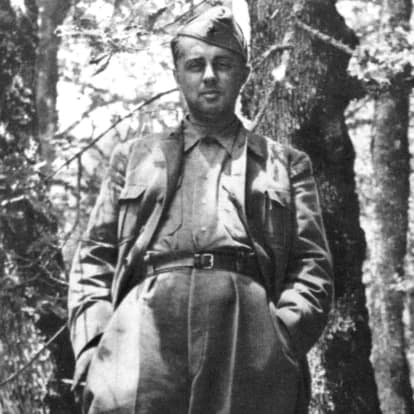 Enver Hoxha - Enver Hoxha, leader of the Albanian partisans, at Odriçan, Gjirokastra, in 1944.