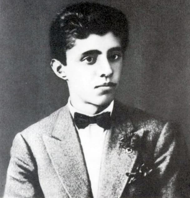 Enver Hoxha - Enver Hoxha, aged 18, after the completion of his third year at the French Lycée in Gjirokastra, June 18, 1927.