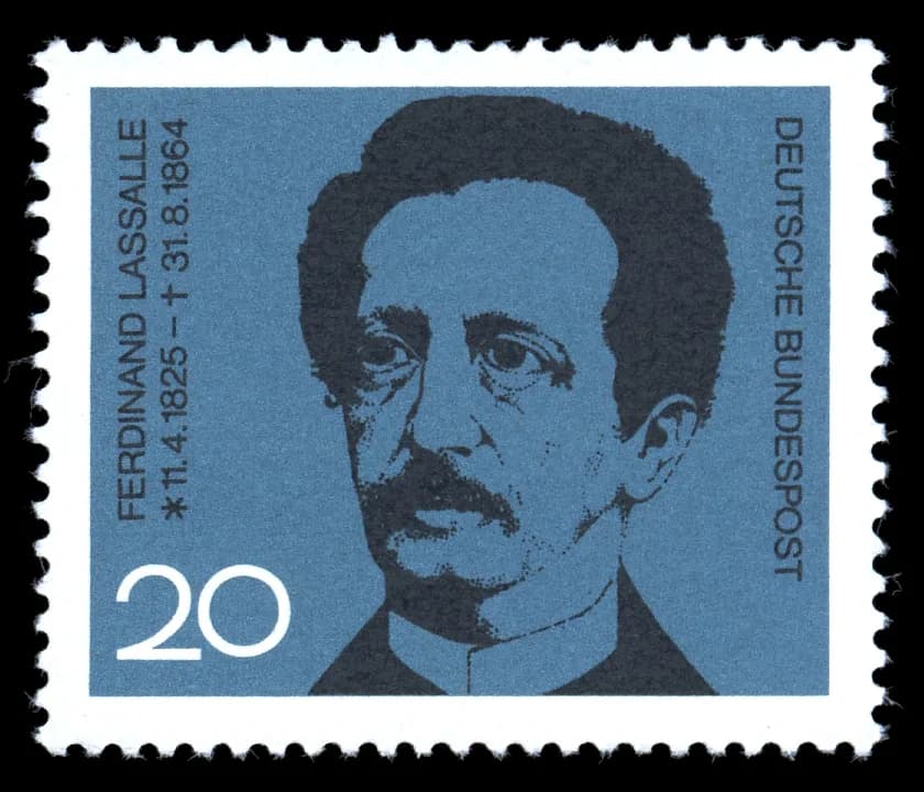Ferdinand Lassalle - Stamps of Germany (BRD) 1964, MiNr 443.jpg