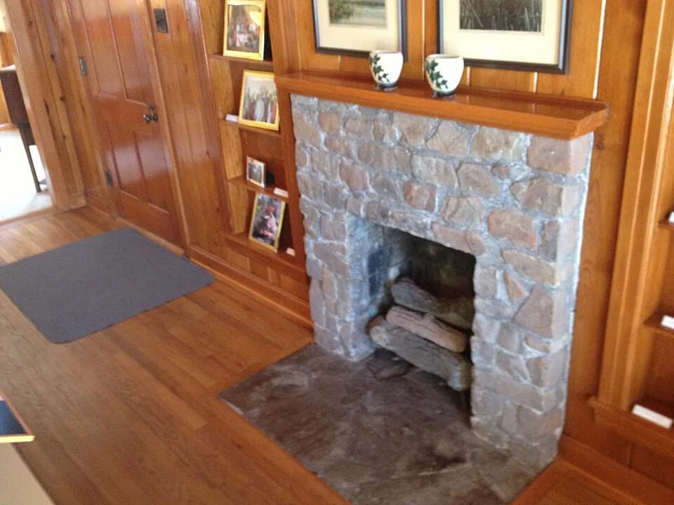 Barbara Bush - George W. Bush Childhood Home, Fireplace