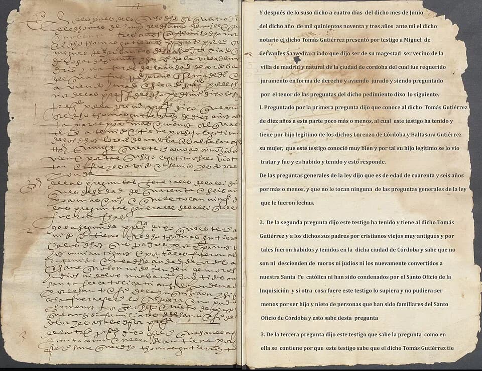 Miguel de Cervantes - Autor : Gutiérrez de Castro, Tomás, m. 1604
Título :[Proceso seguido a instancia de Tomás Gutiérrez contra la Cofradía y Hermandad del Santísimo Sacramento del Sagrario de la S