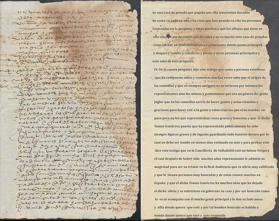 Miguel de Cervantes - Autor : Gutiérrez de Castro, Tomás, m. 1604 
Título :[Proceso seguido a instancia de Tomás Gutiérrez contra la  Cofradía y Hermandad del Santísimo Sacramento del Sagrario de la S