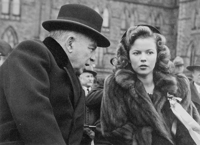 Shirley Temple - The Right Honourable William Lyon Mackenzie King, then Prime Minister of Canada, and movie star Shirley Temple