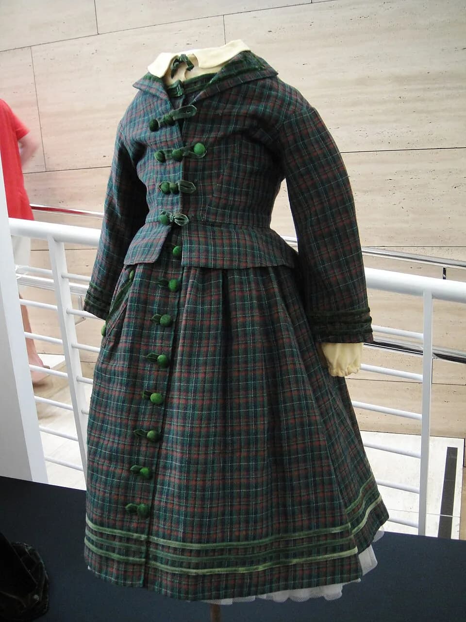 Shirley Temple - Shirley Temple "Virginia Cary" green plaid period dress with jacket from "The Littlest Rebel" at the Debbie Reynolds Auction Breaks Up Historic Hollywood Collection (The Paley Center 