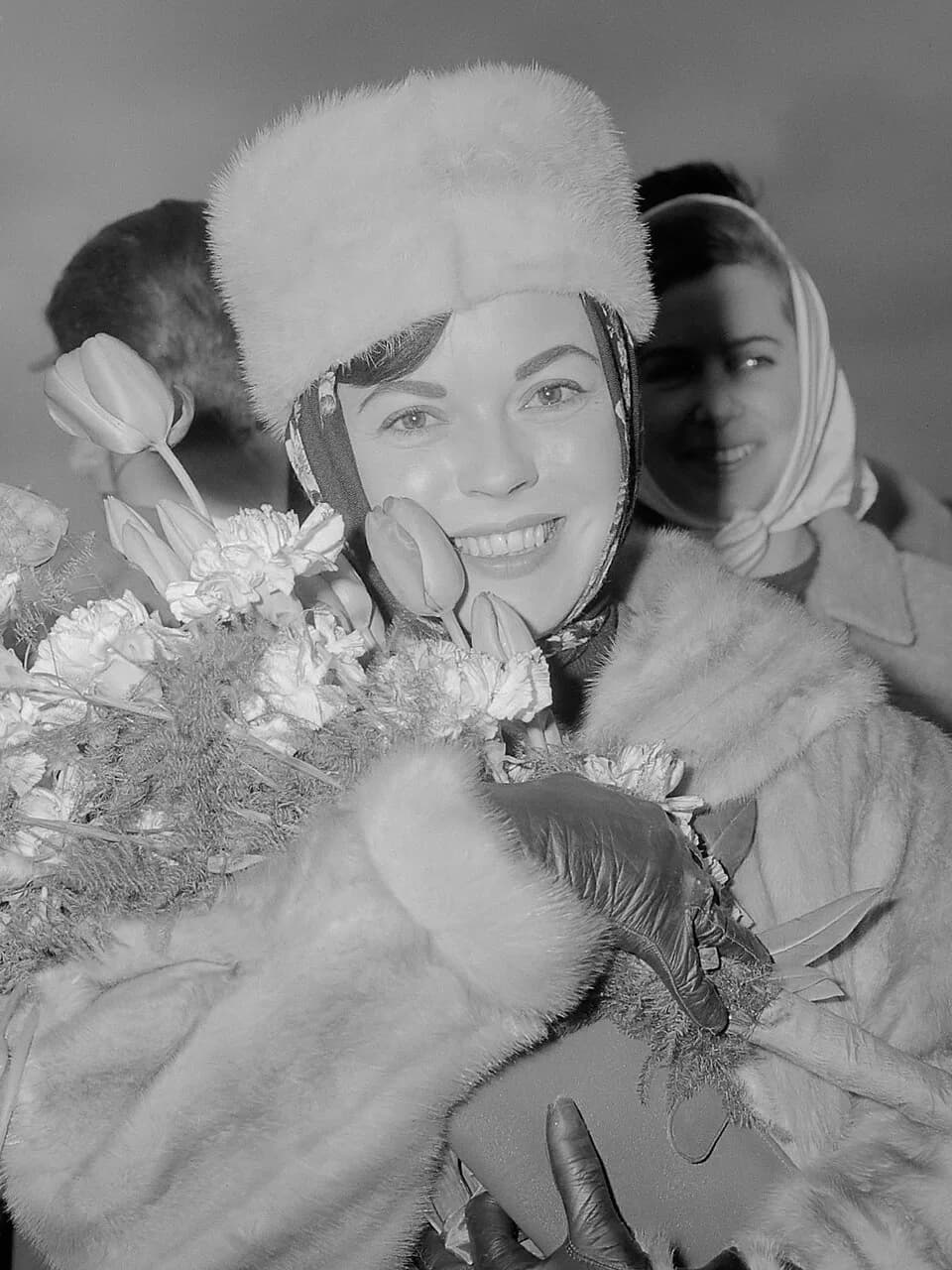 Shirley Temple - Aankomst Shirley Temple op Schiphol, Shirley Temple
25 maart 1965