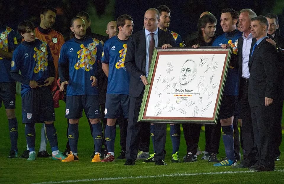 Johan Cruyff - Homenatge a Cruijff, seleccionador de Catalunya, 2013.