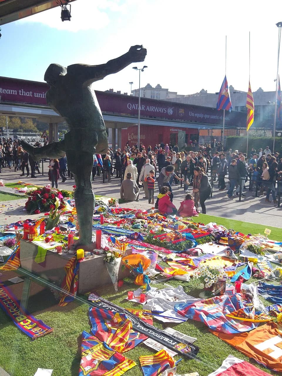 Johan Cruyff - Johan Cruyff tribute in the Camp Nou stadium on March 26, 2016, Barcelona