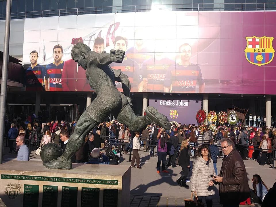 Johan Cruyff - Johan Cruyff tribute in the Camp Nou stadium on March 26, 2016, Barcelona