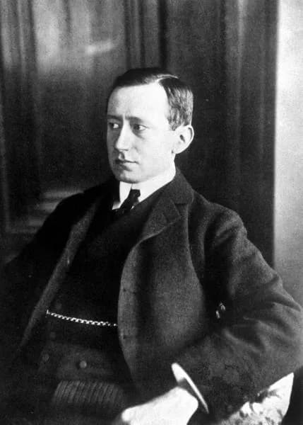 Guglielmo Marconi - Electrical engineer/inventor Guglielmo Marconi in the year he was awarded half the Nobel prize for physics.