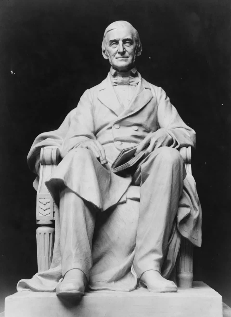 Ralph Waldo Emerson - Statue of Ralph Waldo Emerson, full-length, seated, facing front