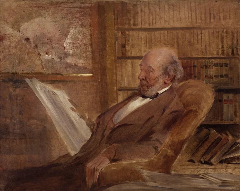 Herbert Spencer - Herbert Spencer, by John McLure Hamilton (died 1936), given to the National Portrait Gallery, London in 1959. See source website for additional information.

This set of images was g