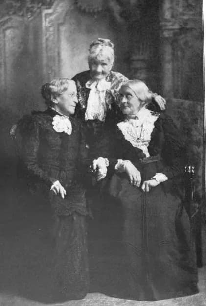 Susan B. Anthony - Portrait of Caroline M. Severance, Rebecca Spring, Susan B. Anthony