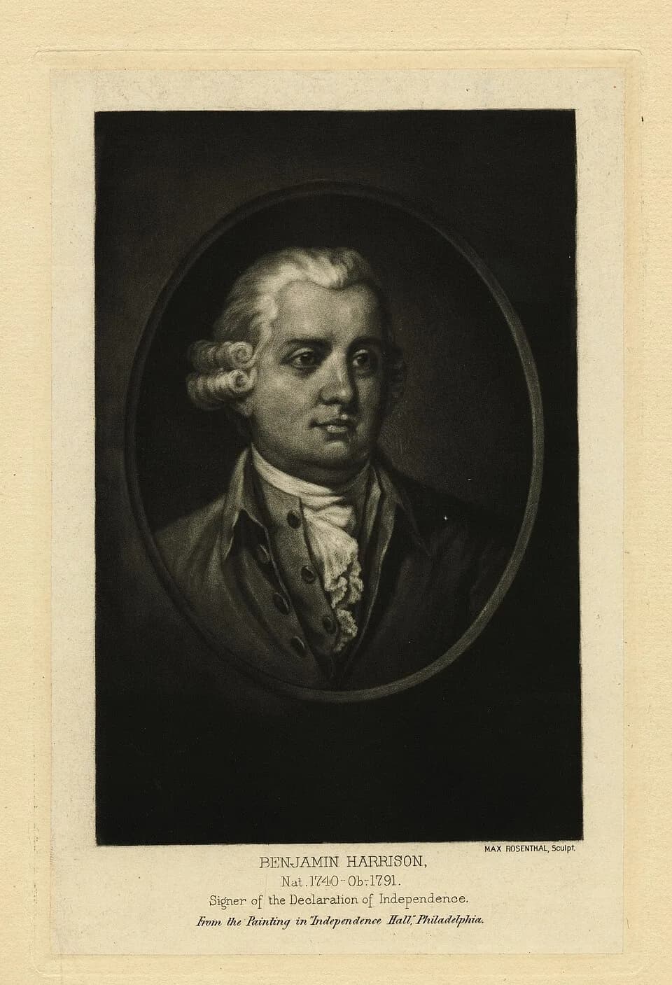 Benjamin Harrison - * Printmakers include H.B. Hall, Albert Rosenthal, Max Rosenthal.  Draughtsman is David McNeely Stauffer.
Title from Calendar of Emmet Collection.
EM1082