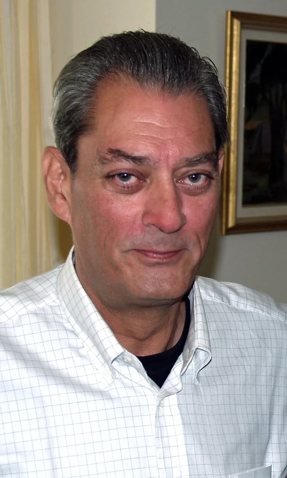 Paul Auster - Paul Auster at a breakfast honoring Israeli literary legend Amos Oz on the Upper East Side of Manhattan in New York City.   Photographers blog post about this event and photograph.