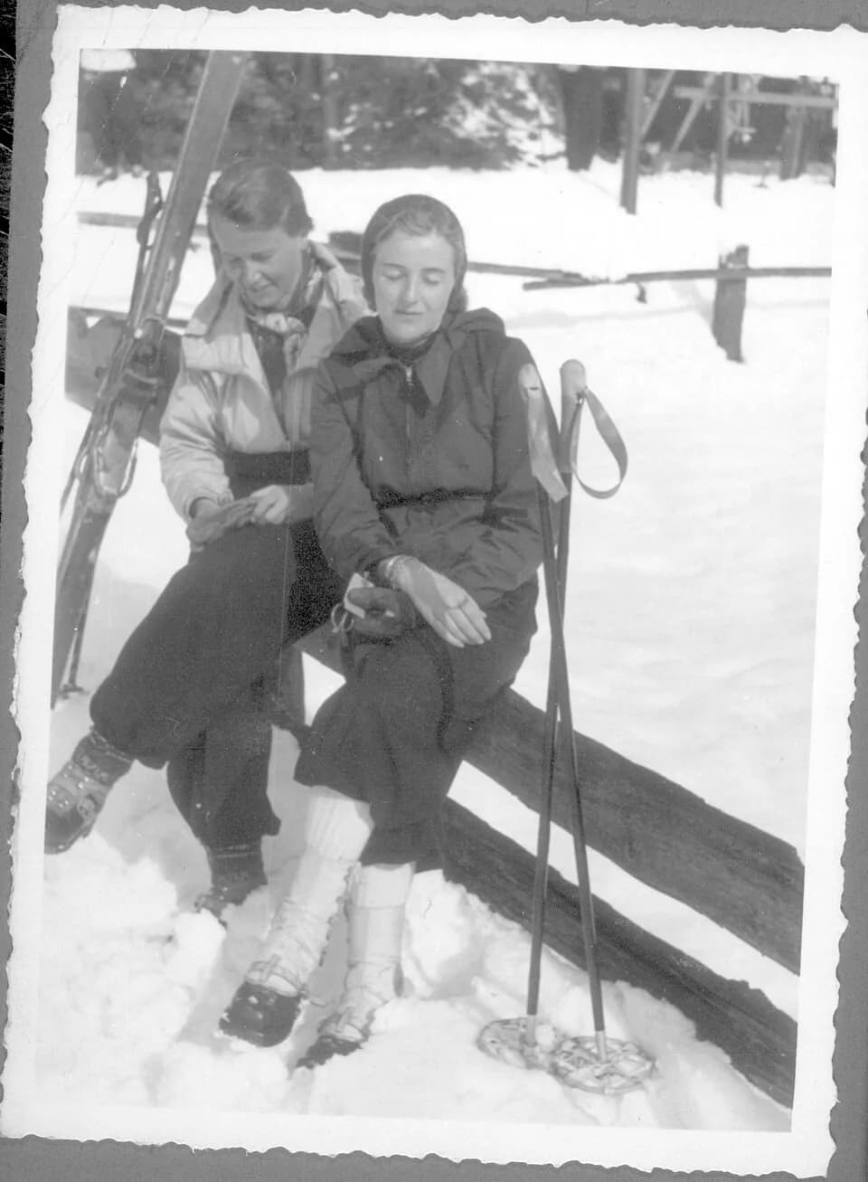 Eva Braun - Original Caption: Kitzbinhlvon 12.II.1939