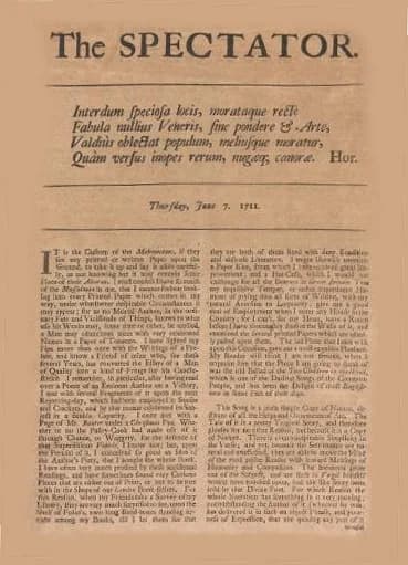 Joseph Addison - Spectator, Number 85