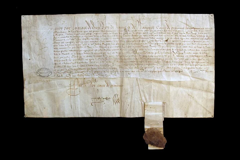 Henry IV of France - Lettre patente-IMG 5954.jpg