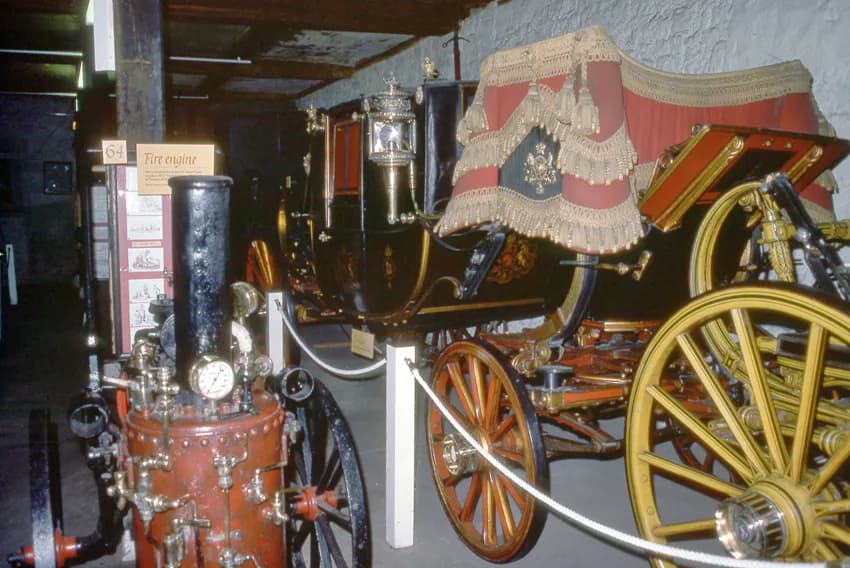 Victoria - Queen Victoria's state landau in the Tyrwhitt-Drake museum in Maidstone. Scanned from a Kodachrome 35mm slide.