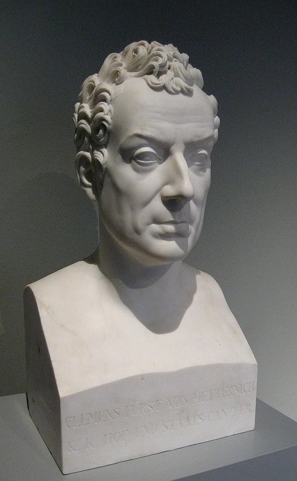 Klemens von Metternich - Johann Nepomuk Schaller: Clemens Fürst von Metternich, 1827, Marmor, Bayerisches Nationalmuseum