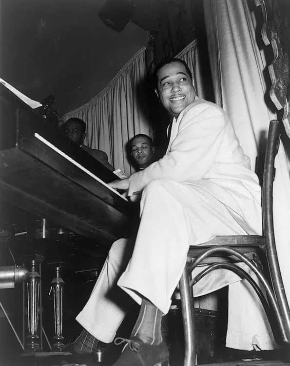 Duke Ellington - Duke Ellington at the Hurricane Club 1943.jpg