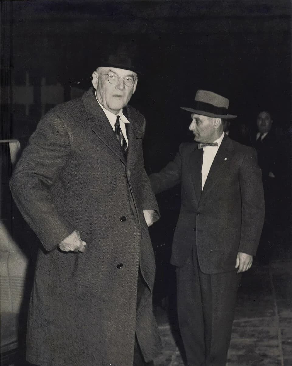 John Foster Dulles - Bud Uanna, as the Chief of the Division of Physical Security at the U.S. Department of State, would personally escort Secretary of State John Foster Dulles.
