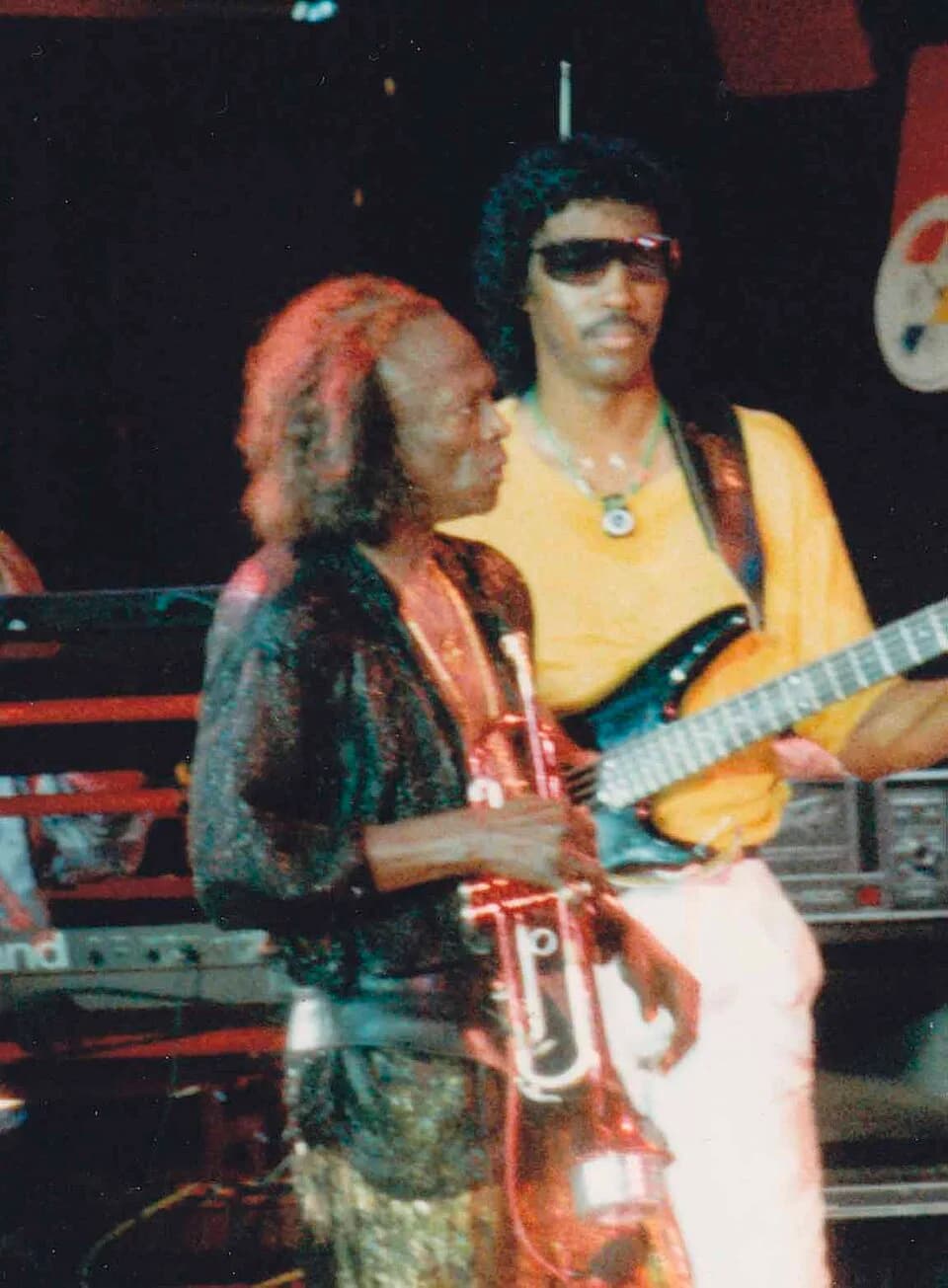 Miles Davis - Miles Davis without glasses in 1986 at Montreux Jazz Festival.