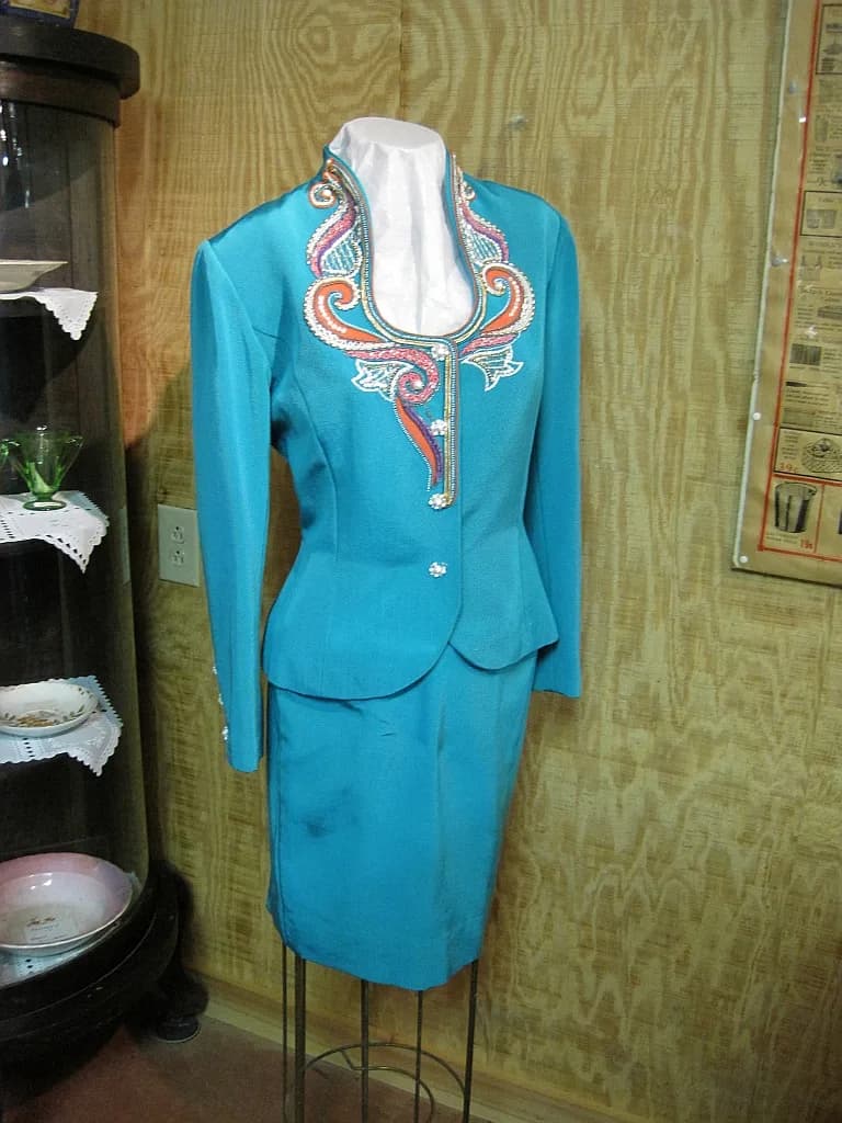 Dixie Carter - Carroll County Museum in McLemoresville, Tennessee. Dixie Carter dress.