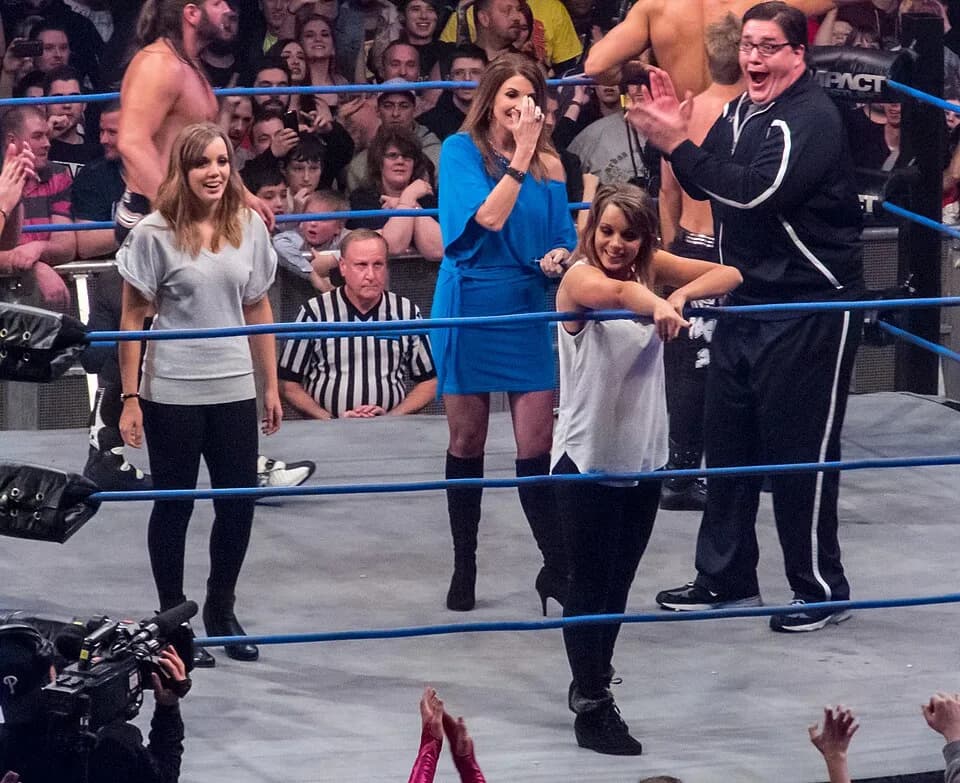 Dixie Carter - The Blossom Twins, Dixie Carter and Joseph Park are pictured at the Impact! TV Tapings in Wembley, England on January 26, 2013.