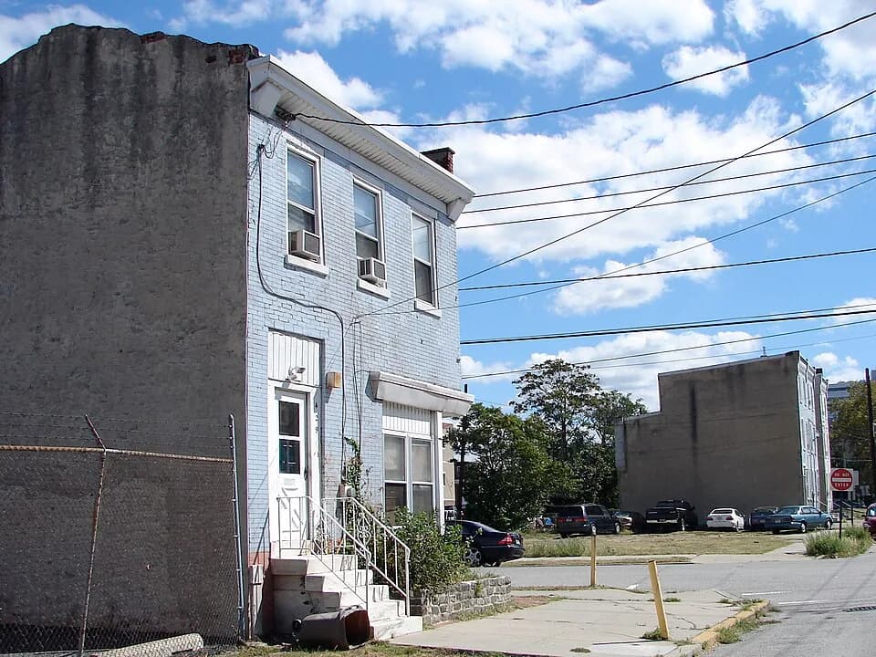 Walt Whitman - George Whitman House on the NRHP since October 11, 1990. At 431 Stevens St., in Camden, New Jersey.  George was the brother of Walt Whitman who lived a couple blocks away.  The house pi
