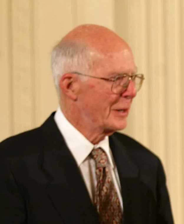 Raymond Davis Jr. - Raymond Davis, Jr. receives the Medal of Science from President Bush, with OSTP Director Marburger looking on.