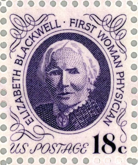 Elizabeth Blackwell - 1974 US stamp honoring Dr. Elizabeth Blackwell