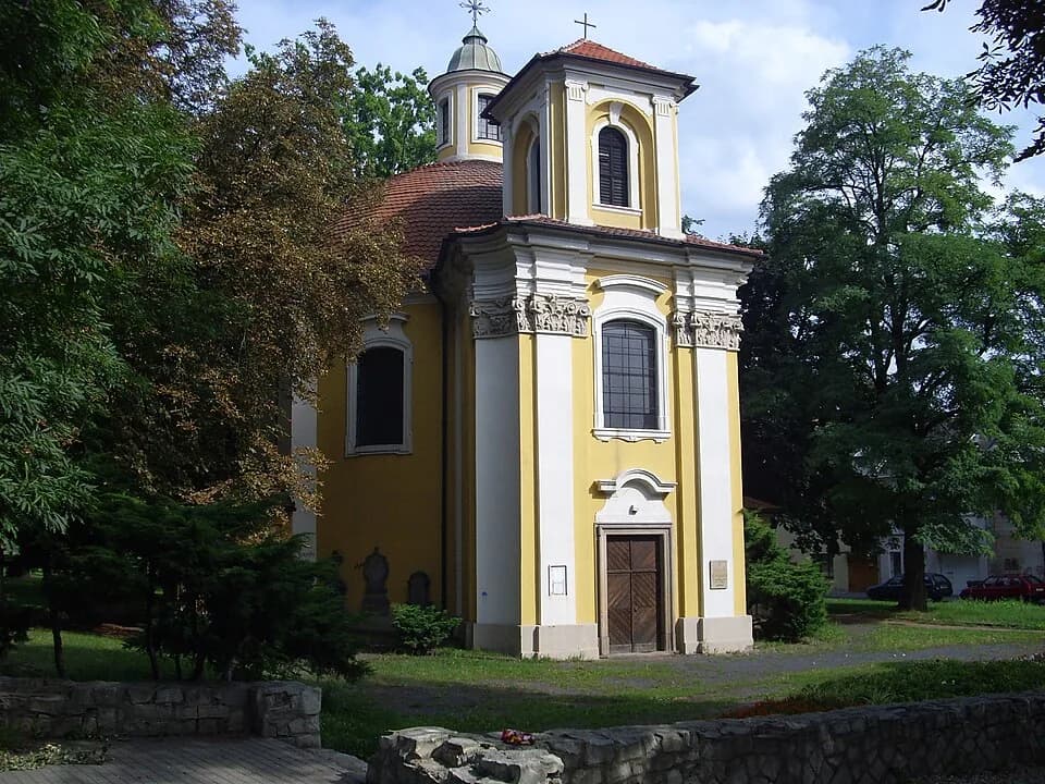 Giacomo Casanova - Front side of Church of Saint Barbora in Duchcov, Czech Republic. The possible rest (death?) place of Giacomo Casanova.