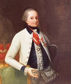 Joseph Haydn - Portrait in the uniform of his Hungarian Infantry Regiment No. 33.