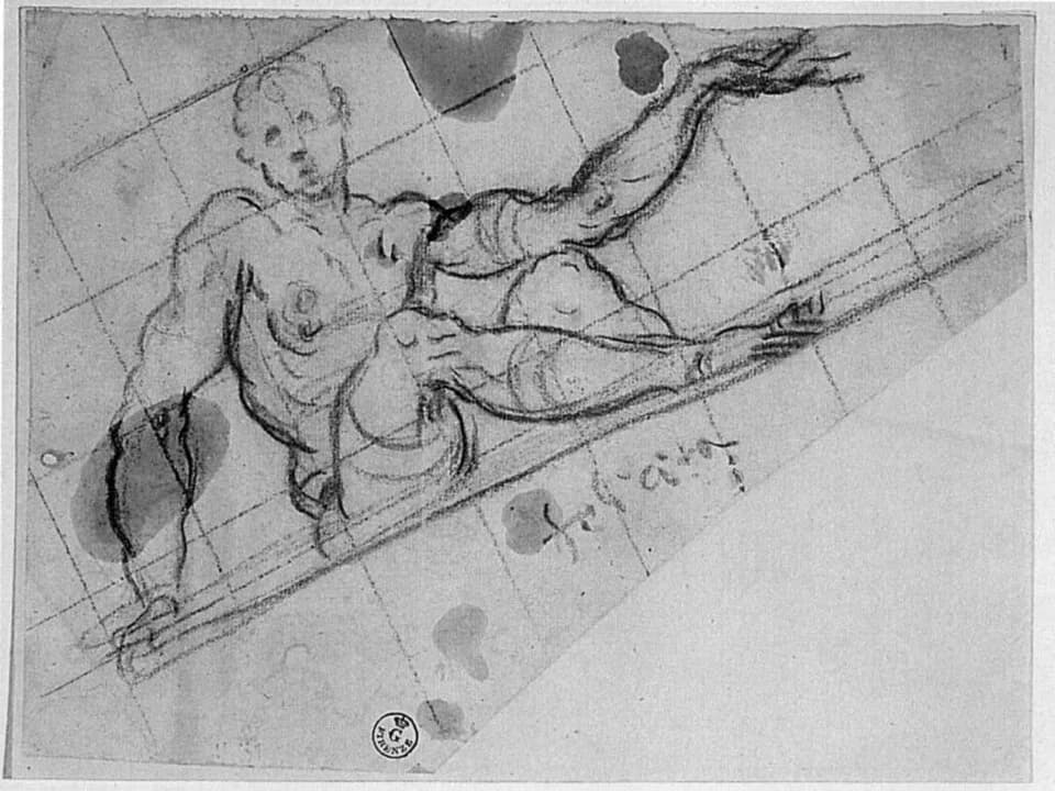 Jacopo Tintoretto - Jacopo Tintoretto - Design for an Allegory of Fortune (Felicità) - WGA22705.jpg