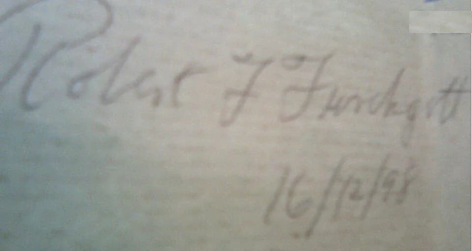 Robert F. Furchgott - Autograph of Robert F Furchgott