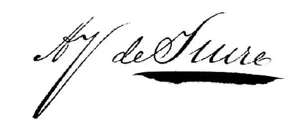 Antonio José de Sucre - Signature of Antonio José de Sucre.