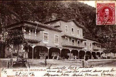 Antonio José de Sucre - Casa Guipuzcoana at La Guaira, estado Vargas, in 1905. A postcard franked with a 1904 stamp.
Stamp description: Antonio José de Sucre
Series: Antonio José de Sucre
Catalog code