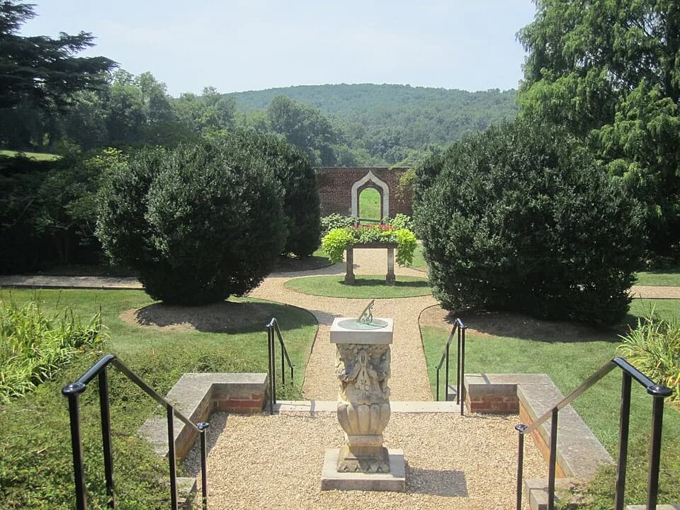 James Madison - I took photo with Canon camera of entrances to the gardens at Montpelier in Orange, VA.