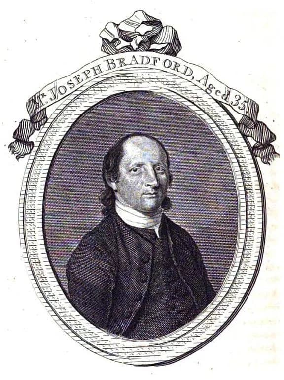 John Wesley - Picture of the Rev Joseph Bradford as published in the Arminian Magazine for April 1783